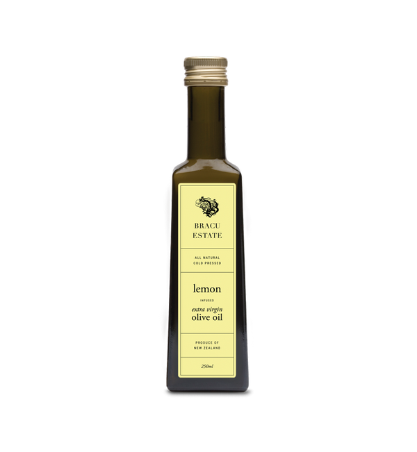 BRACU ESTATE LEMON INFUSED EXTRA VIRGIN OLIVE OIL 250ML